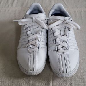 K-Swiss Classic Court Shoes WOMENS 6 Leather Kayswiss Pickleball Tennis Sporty